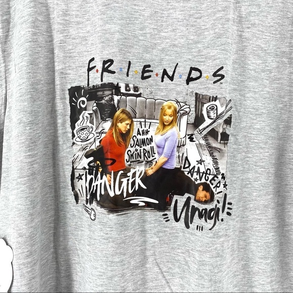 F.R.I.E.N.D.S Women's Plus Ringer Muscle Tank 3XL - Picture 3 of 6